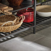 SoBuy FSB85-PF Buffet de Cuisine Industriel avec Étagères Ouvertes, Tiroirs et Range-Bouteilles - Meuble de Rangement avec Espace Micro-Ondes - pour Cuisine, Salon ou Entrée 120x91x45cm Marron