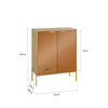 SoBuy FSB96-G Armoire à Chaussures avec 2 Portes Effet Miroir et 5 Compartiments – L83×P38×H100 cm, Charge 80 kg, Finition Dorée