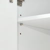 SoBuy FSB97-WN Buffet Bas Blanc et Bambou – 1 Tiroir, 2 Portes, Étagères Réglables, 60×34×85 cm