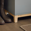 SoBuy FSR117-HG Banc à Chaussures Banc de Rangement Meuble à Chaussures d'Entrée avec Siège Rembourré et 2 Portes