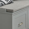 SoBuy FSR131-HG Banc d’Entrée avec Coussin Rembourré et 2 Tiroirs – Charge 150 kg – Gris