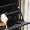 SoBuy FSR137-SCH Meuble à Chaussures à Abattants 2 Niveaux – Rangement Discret pour Entrée – 60x25x80 cm Noir