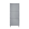 SoBuy FSR151-H-HG Armoire à Chaussures 3 Abattants Ultra-Slim 19cm, Rangement Compact pour Entrée Couloir – 50x19x129 cm, Gris