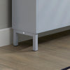 SoBuy FSR151-HG Armoire à Chaussures 2 Abattants Ultra-Slim 19cm, Rangement Compact pour Entrée Couloir – 50x19x91 cm, Gris