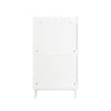 SoBuy FSR151-W Armoire à Chaussures 2 Abattants Ultra-Slim 19cm, Rangement Compact pour Entrée Couloir – 50x19x91 cm, Blanc