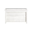 SoBuy FSR161-W Banc à Chaussures avec Coussin Rembourré et 1 Abattant pour Entrée Couloir – 80x30x50 cm, Blanc