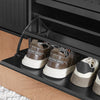SoBuy FSR165-H-SCH Meuble à Chaussures à Abattants 3 Niveaux – Rangement Discret pour Entrée – 61x26x120 cm Noir