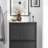 SoBuy FSR165-H-SCH Meuble à Chaussures à Abattants 3 Niveaux – Rangement Discret pour Entrée – 61x26x120 cm Noir