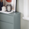 SoBuy FSR165-HG Armoire à Chaussures avec Coussin Rembourré, Coffre 2 Abattants, Capacité 30 kg pour Entrée – Gris
