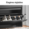 SoBuy FSR165-K-SCH Meuble à Chaussures à Abattants 2 Niveaux – Rangement Discret pour Entrée – 61x26x81 cm Noir