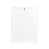 SoBuy FSR165-K-W Meuble à Chaussures à Abattants 2 Niveaux – Rangement Discret pour Entrée – 61x26x81 cm Blanc