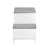 SoBuy FSR172-W Banc à Chaussures pour Enfants avec 2 Coussins Rembourrés, 2 Portes et 1 Tiroir, Charge 181 kg pour Entrée – 100x35x42 cm, Blanc