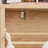 SoBuy FSR200-II-N Meuble à Chaussures 2 Abattants – 8 Paires, Pointure EU 47, Étagères Modulables, Anti-Basculement, 60×24×83 cm, Bois Clair