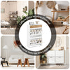 SoBuy FSR205-WN Meuble à Chaussures Gain de Place – Entrée Étroite – 61x26x91 cm Blanc et Naturel