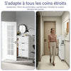 SoBuy FSR209-WN Meuble à Chaussures Faible Profondeur 19 cm – Gain de Place pour Entrée Étroite