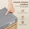 Prévente SoBuy FSR211-N Banc à Chaussures Entrée Étroite 24 cm – Naturel
