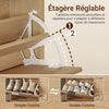 Prévente SoBuy FSR214-N Meuble à Chaussures Compact 24 cm de Profondeur – Naturel