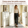 SoBuy FSR215-W Meuble à Chaussures Gain de Place Ultra-Slim 18cm – Entrée Étroite – 76x18x113 cm Blanc