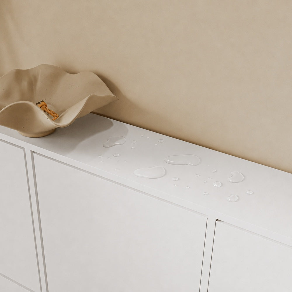 SoBuy FSR231-W Meuble à Chaussures en Bois 2 Portes – Armoire à Chaussures Mince avec Abattants pour Entrée, Blanc Mat – 115,5×14,5×117 cm, Charge 58 kg