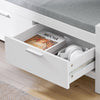 SoBuy FSR74-W Banc à Chaussures avec Coussin Rembourré et Rangement pour Entrée Couloir – 100x40x40 cm, Blanc