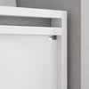 SoBuy FSR74-W Banc à Chaussures avec Coussin Rembourré et Rangement pour Entrée Couloir – 100x40x40 cm, Blanc