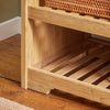 SoBuy FSR75-N Banc à Chaussures avec Tiroir et Assise, Étagère de Rangement pour Entrée Couloir – 91x34x45 cm, Naturel
