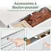 SoBuy FSR78-L-W Armoire à Chaussures Slim 24 cm – 2 Abattants, 12 Paires, Tiroir, Dos Ventilé, 75×24×96 cm, Blanc