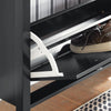 SoBuy FSR89-SCH Armoire à Chaussures 2 Abattants et Grand Tiroir, Rangement 12 Paires pour Entrée Couloir – 80x25x108 cm, Noir