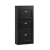 SoBuy FSR94-SCH – Armoire à Chaussures Slim 24 cm – 3 Abattants, 12 Paires – Noir Mat FSC®