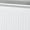 SoBuy FSR98-L-W Banc à Chaussures avec Coussin Rembourré et 1 Abattant pour Entrée Couloir – 80x26x45 cm, Blanc