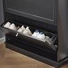 SoBuy FSR99-SCH Meuble à Chaussures Ultra-Slim 18cm, 2 Abattants, 8-10 Paires, Charge 30 kg – 76x18x78 cm, Noir