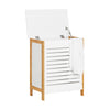 SoBuy FSS66-WN Corbeille à Linge, Coffre à Linge, Panier de Rangement, Corbeille Linge Sale avec Couvercle, Porte Vêtement Po