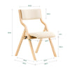 SoBuy FST40-Wx2 Lot de 2 Chaises Pliantes Rembourrées en Bois – Blanc