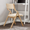 SoBuy FST40-Wx2 Lot de 2 Chaises Pliantes Rembourrées en Bois – Blanc