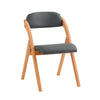 SoBuy FST92-SG Chaise Pliante Rembourrée en Bois – Gris Foncé