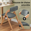 SoBuy FST92-SG Chaise Pliante Rembourrée en Bois – Gris Foncé
