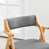SoBuy FST98-HG Chaise Pliante avec Coussin, Confortable et Gain de Place, Pliable, Design Fonctionnel, Usage Quotidien, Format Pratique, Compact – Bois, Gris
