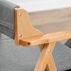 SoBuy FST98-HG Chaise Pliante avec Coussin, Confortable et Gain de Place, Pliable, Design Fonctionnel, Usage Quotidien, Format Pratique, Compact – Bois, Gris