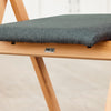 SoBuy FST98-SGx2 Lot de 2 Chaises Pliantes en Bois de Hêtre avec Coussin Déhoussable, Charge 150 kg – Chaises Salle à Manger, Cuisine et Salon, Gris Foncé