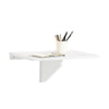 SoBuy FWT03-W Table Murale Pliante 60×40 cm – Bureau ou Table Repas, Charge 50 kg, Blanc