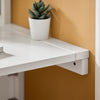 SoBuy FWT03-W Table Murale Pliante 60×40 cm – Bureau ou Table Repas, Charge 50 kg, Blanc