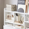 SoBuy FWT07-II-W Table murale rabattable 90 x 60 cm avec étagère intégrée – Bureau mural gain de place blanc
