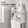 SoBuy FWT07-II-W Table murale rabattable 90 x 60 cm avec étagère intégrée – Bureau mural gain de place blanc