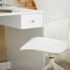 SoBuy FWT35-W Table Bureau Informatique Plan de Travail avec 3 étagères et 1 tiroir