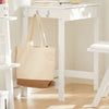 SoBuy FWT43-W Petit Bureau avec 1 Tiroir et 2 Crochets Bureau Gaming avec Etagères de Rangement Desk Multifonctionnel pour Chambre Table Gaming Blanc 60x40x77cm