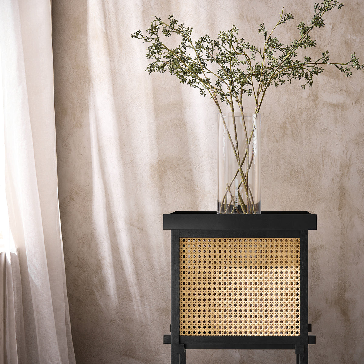 SoBuy HFBT03-SCH Table d'appoint Design, Table Basse Carrée, Bout de Canapé, Table de Chevet avec Compartiment Ouvert