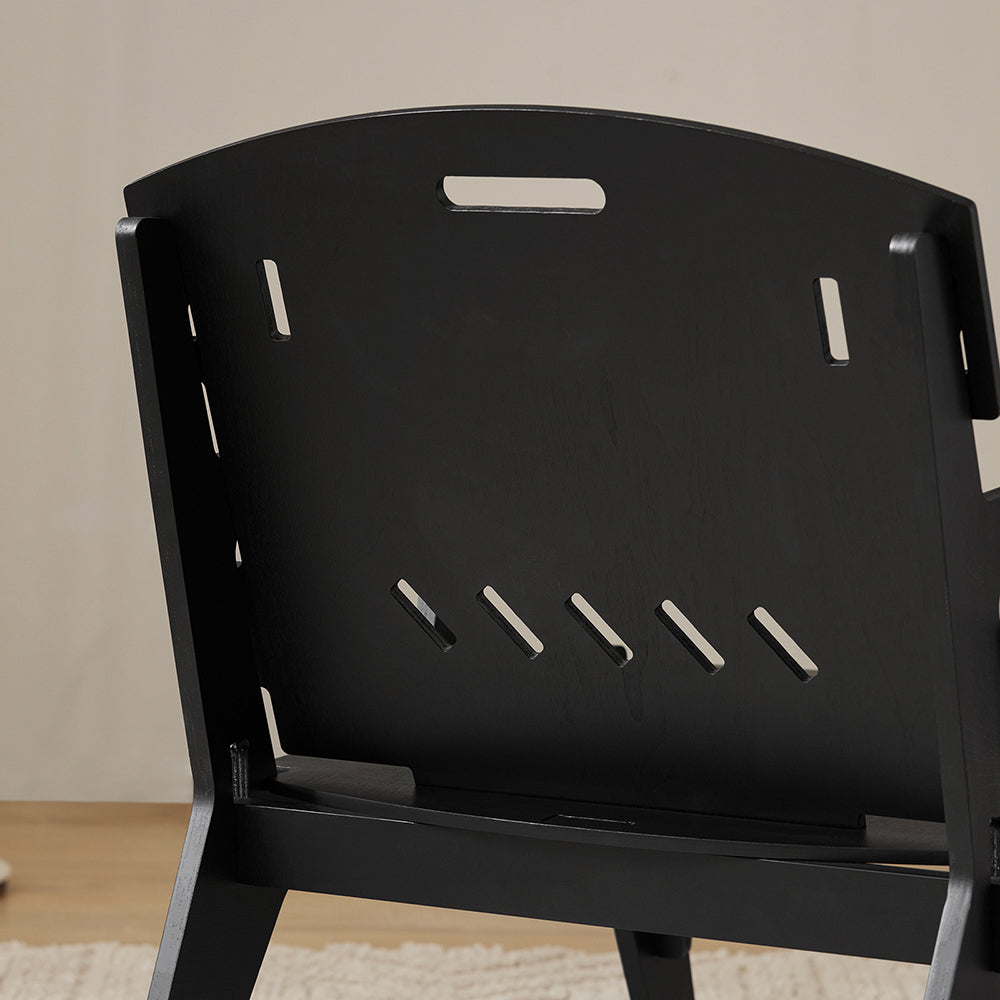 SoBuy HFST02-SCH Fauteuil Design Salon Ergonomique Chaise Fauteuil de Salon Confortable Fauteuil de Bureau en Tenons et Mortaises