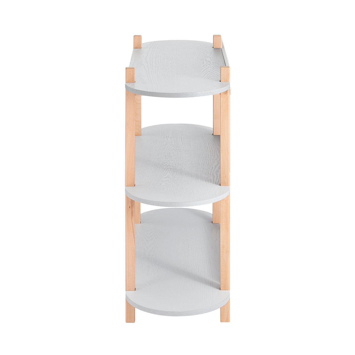 SoBuy HSTR01-H-HG Console d’Entrée avec 3 Niveaux, pour Salon et Chambre, Rangement Optimisé, Design Fonctionnel, Usage Quotidien – L100×P33×H88 cm, Bois, Gris