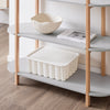 SoBuy HSTR01-H-HG Console d’Entrée avec 3 Niveaux, pour Salon et Chambre, Rangement Optimisé, Design Fonctionnel, Usage Quotidien – L100×P33×H88 cm, Bois, Gris
