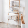 SoBuy HSTR02-HG Bibliothèque avec 4 Niveaux, pour Salon et Chambre, Rangement Optimisé, Design Fonctionnel, Usage Quotidien, Pratique – L65×P39×H169 cm, Gris
